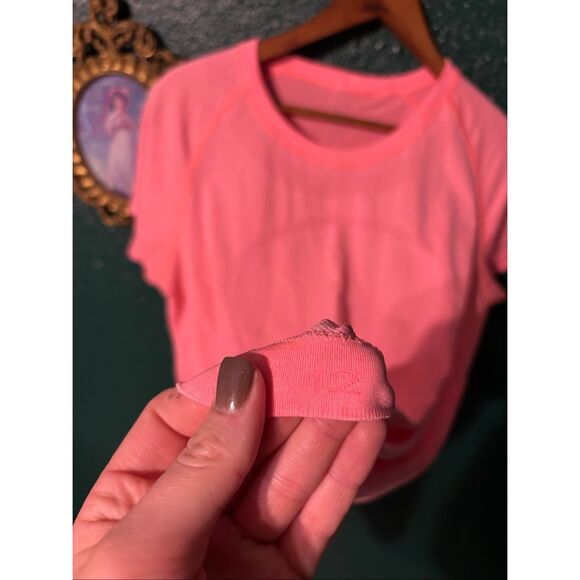 Lululemon Swiftly Tech Size 12 Coral Pink - Picture 2 of 3